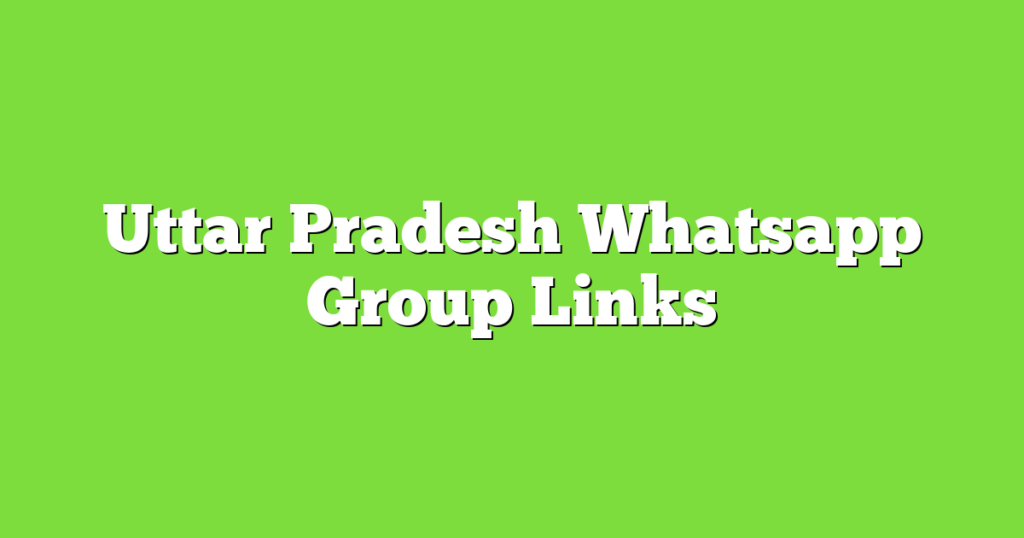 UP News WhatsApp Group Links