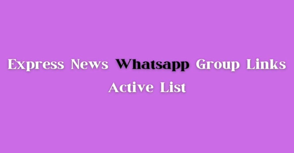 Active Newspaper WhatsApp Group Link