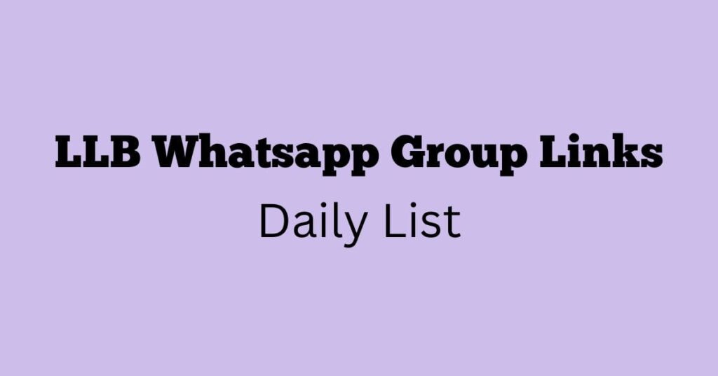 Lawyers WhatsApp Group Links