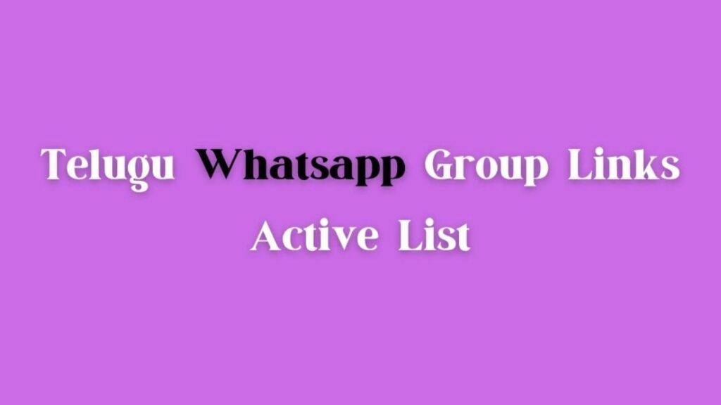 Tollywood WhatsApp Group Links