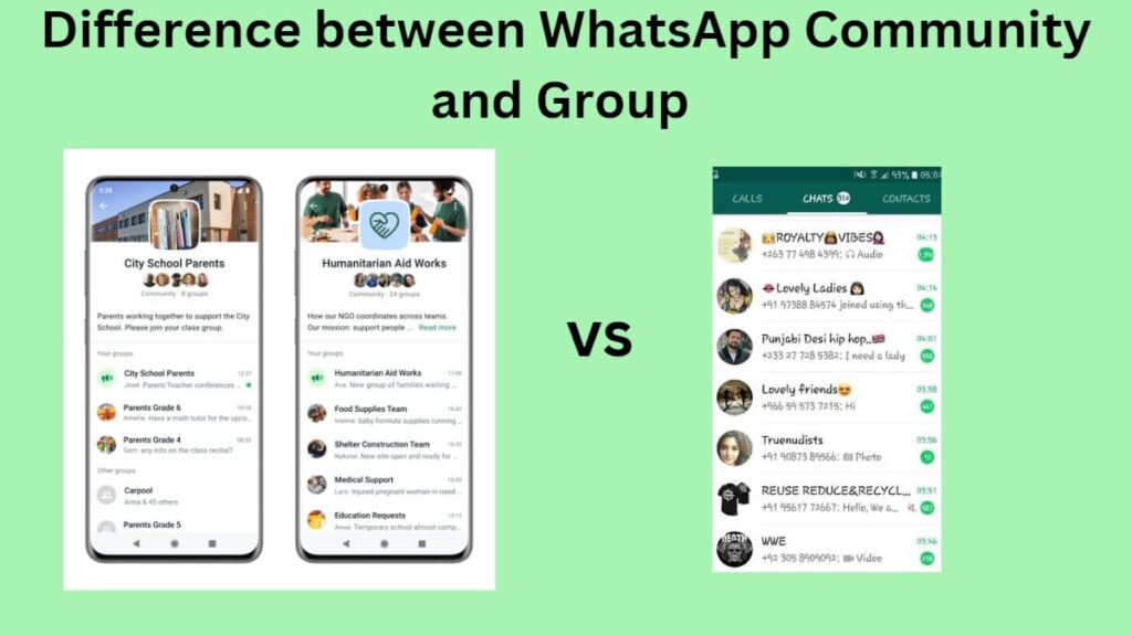 What is the difference between WhatsApp Groups and Communities?
